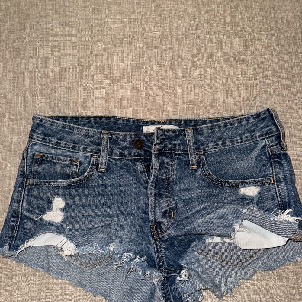 Denim Blue Distressed Women's Shorts